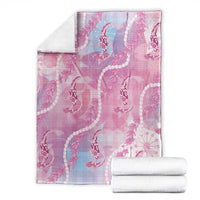 Japanese Koi Fish Blanket Pink Wagara Palaka Honohono Pikake Lei LT9 - Polynesian Pride