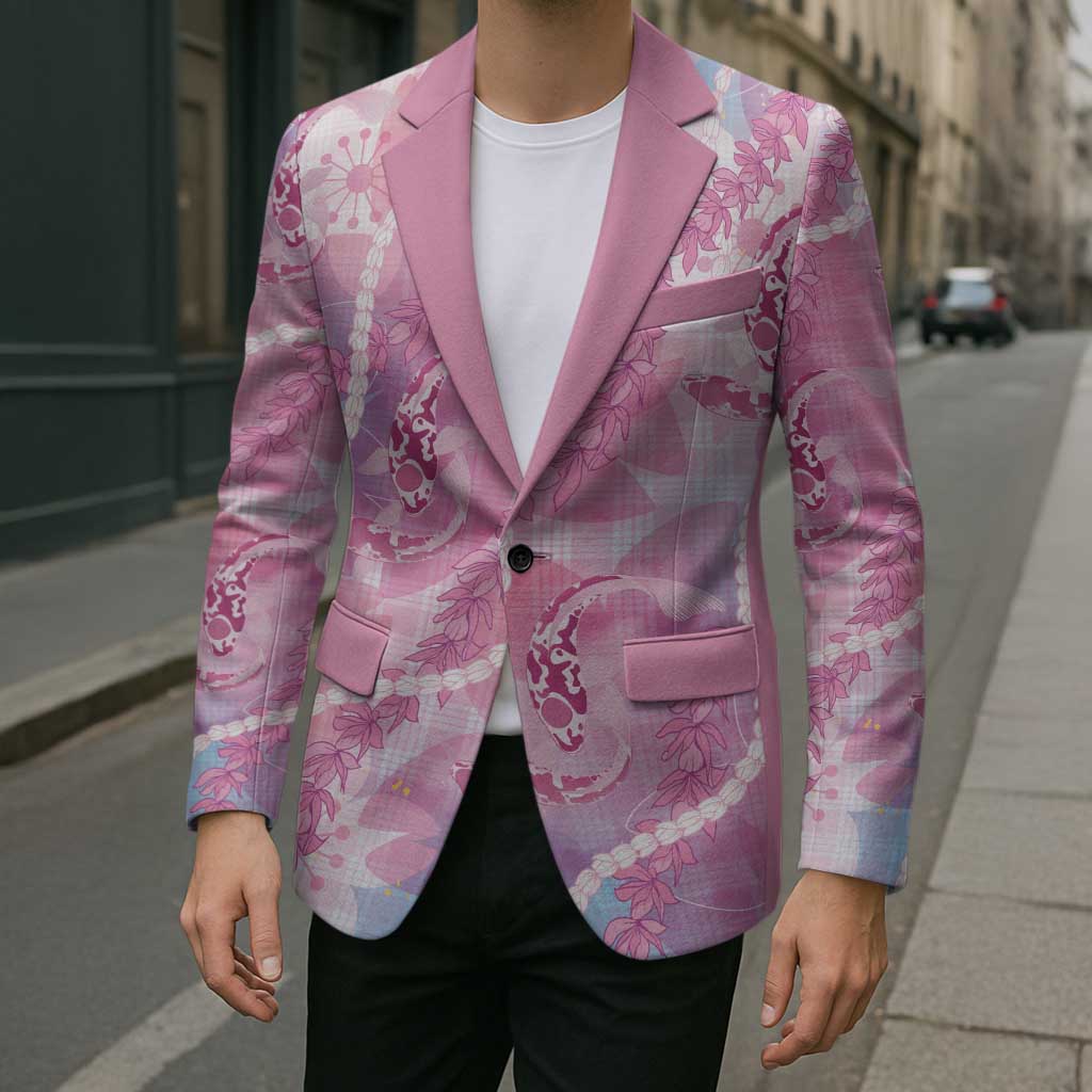 Japanese Koi Fish Blazer Pink Wagara Palaka Honohono Pikake Lei