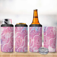 Japanese Koi Fish 4 in 1 Can Cooler Tumbler Pink Wagara Palaka Honohono Pikake Lei LT9 - Polynesian Pride