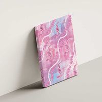 Japanese Koi Fish Canvas Wall Art Pink Wagara Palaka Honohono Pikake Lei