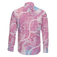 Japanese Koi Fish Family Matching Puletasi and Hawaiian Shirt Pink Wagara Palaka Honohono Pikake Lei