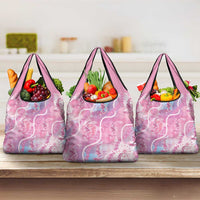 Japanese Koi Fish Grocery Bag Pink Wagara Palaka Honohono Pikake Lei