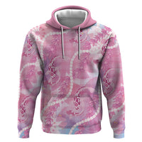 Japanese Koi Fish Hoodie Pink Wagara Palaka Honohono Pikake Lei LT9 Pullover Hoodie Pink - Polynesian Pride
