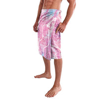Japanese Koi Fish Lavalava Pink Wagara Palaka Honohono Pikake Lei LT9 - Polynesian Pride