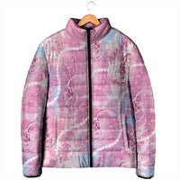 Japanese Koi Fish Padded Jacket Pink Wagara Palaka Honohono Pikake Lei
