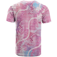 Japanese Koi Fish T Shirt Pink Wagara Palaka Honohono Pikake Lei LT9 - Polynesian Pride