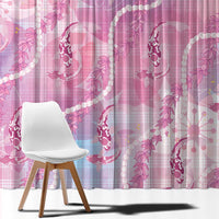 Japanese Koi Fish Window Curtain Pink Wagara Palaka Honohono Pikake Lei