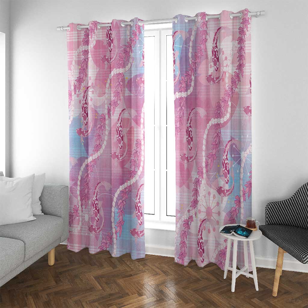Japanese Koi Fish Window Curtain Pink Wagara Palaka Honohono Pikake Lei