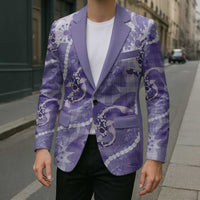 Japanese Koi Fish Blazer Purple Wagara Palaka Honohono Pikake Lei