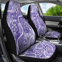 Japanese Koi Fish Car Seat Cover Purple Wagara Palaka Honohono Pikake Lei LT9 - Polynesian Pride