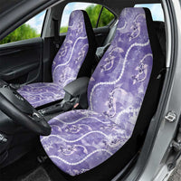 Japanese Koi Fish Car Seat Cover Purple Wagara Palaka Honohono Pikake Lei LT9 - Polynesian Pride