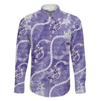 Japanese Koi Fish Family Matching Mermaid Dress and Hawaiian Shirt Purple Wagara Palaka Honohono Pikake Lei