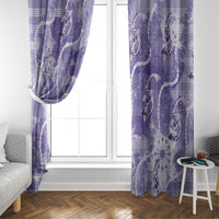 Japanese Koi Fish Window Curtain Purple Wagara Palaka Honohono Pikake Lei