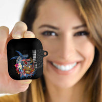 Personalized Japanese Koi Fish Ramen AirPods Case Aloha Shark Kakau Pattern