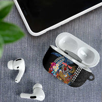 Personalized Japanese Koi Fish Ramen AirPods Case Aloha Shark Kakau Pattern