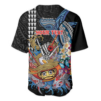 Personalized Japanese Koi Fish Ramen Baseball Jersey Aloha Shark Kakau Pattern LT9 - Polynesian Pride