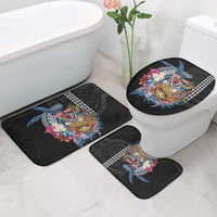 Personalized Japanese Koi Fish Ramen Bathroom Set Aloha Shark Kakau Pattern LT9 - Polynesian Pride