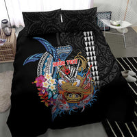Personalized Japanese Koi Fish Ramen Bedding Set Aloha Shark Kakau Pattern