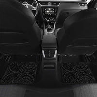 Personalized Japanese Koi Fish Ramen Car Mats Aloha Shark Kakau Pattern LT9 Set 2pcs - Back Black - Polynesian Pride