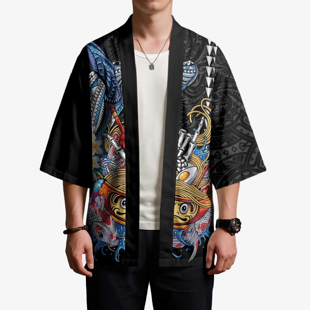Personalized Japanese Koi Fish Ramen Kimono Aloha Shark Kakau Pattern LT9 - Polynesian Pride