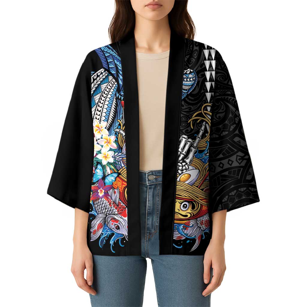 Personalized Japanese Koi Fish Ramen Kimono Aloha Shark Kakau Pattern LT9 - Polynesian Pride
