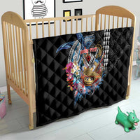 Personalized Japanese Koi Fish Ramen Quilt Aloha Shark Kakau Pattern