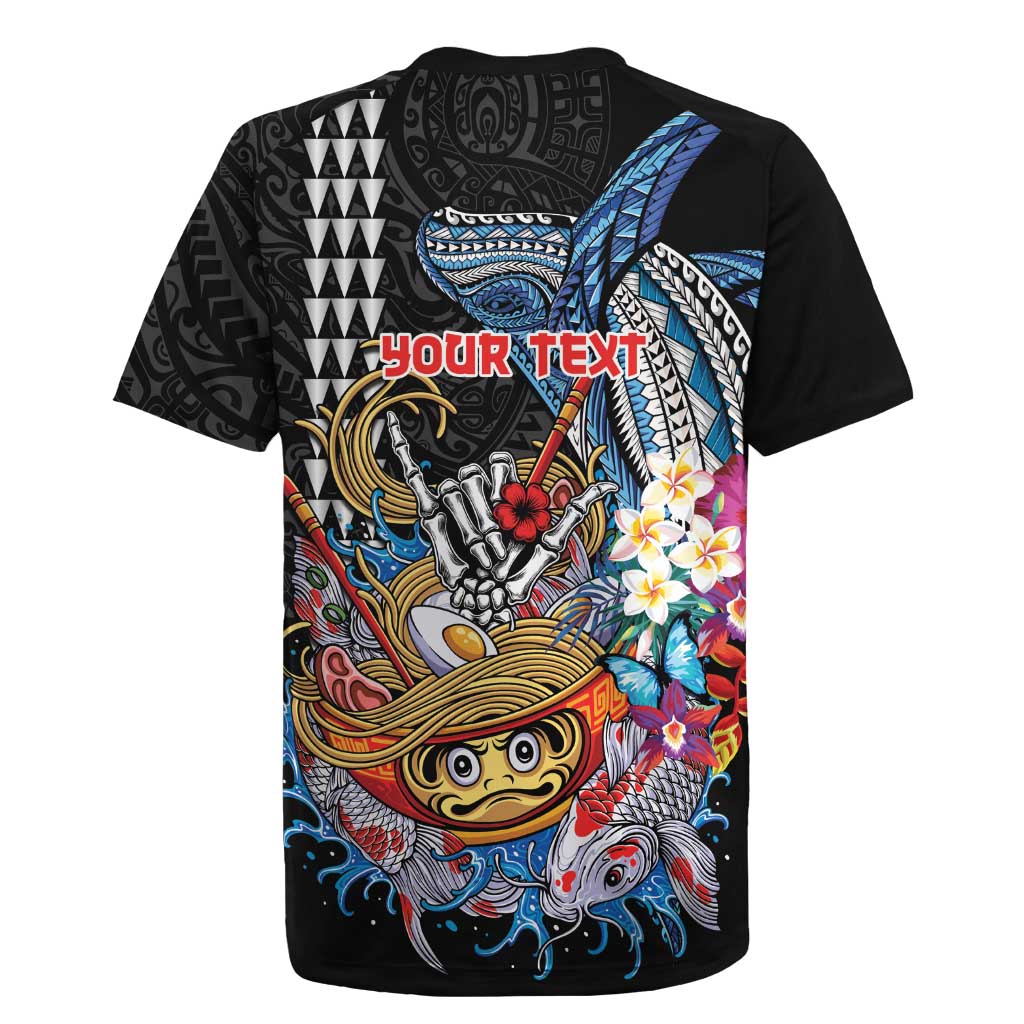 Personalized Japanese Koi Fish Ramen Rugby Jersey Aloha Shark Kakau Pattern LT9 - Polynesian Pride
