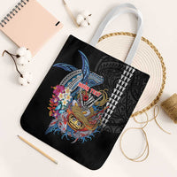 Personalized Japanese Koi Fish Ramen Tote Bag Aloha Shark Kakau Pattern