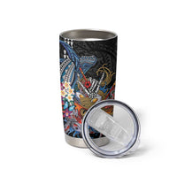Personalized Japanese Koi Fish Ramen Tumbler Cup Aloha Shark Kakau Pattern