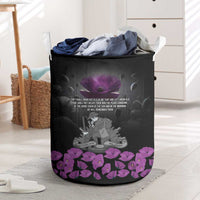 ANZAC Day Remembrance Laundry Basket Purple Poppy We Will Remember Them LT9 Purple - Polynesian Pride