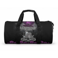 ANZAC Day Remembrance Duffle Bag Purple Poppy We Will Remember Them LT9 One size Purple - Polynesian Pride