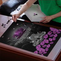 ANZAC Day Remembrance Puzzle Purple Poppy We Will Remember Them