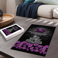 ANZAC Day Remembrance Puzzle Purple Poppy We Will Remember Them