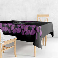 ANZAC Day Remembrance Tablecloth Purple Poppy We Will Remember Them LT9 - Polynesian Pride