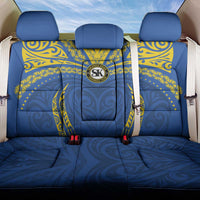 Oceania Football Solomon Kings Back Car Seat Cover Polynesian Tribal Pattern LT9 One Size Blue - Polynesian Pride