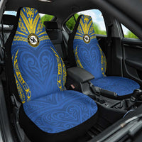 Oceania Football Solomon Kings Car Seat Cover Polynesian Tribal Pattern LT9 One Size Blue - Polynesian Pride
