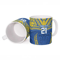Custom Oceania Football Solomon Kings Ceramic Mug Polynesian Tribal Pattern LT9 - Polynesian Pride