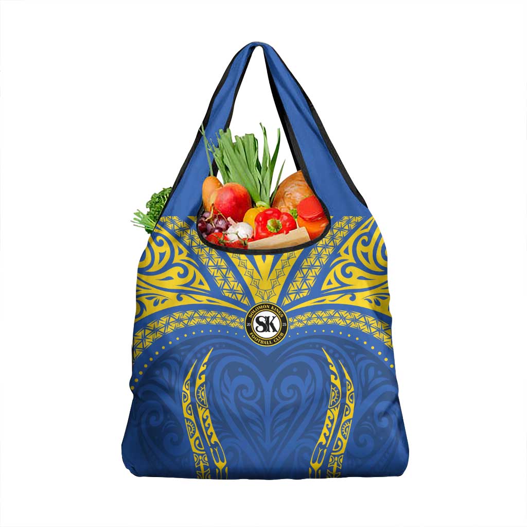 Oceania Football Solomon Kings Grocery Bag Polynesian Tribal Pattern LT9 1-pack One Size Blue - Polynesian Pride