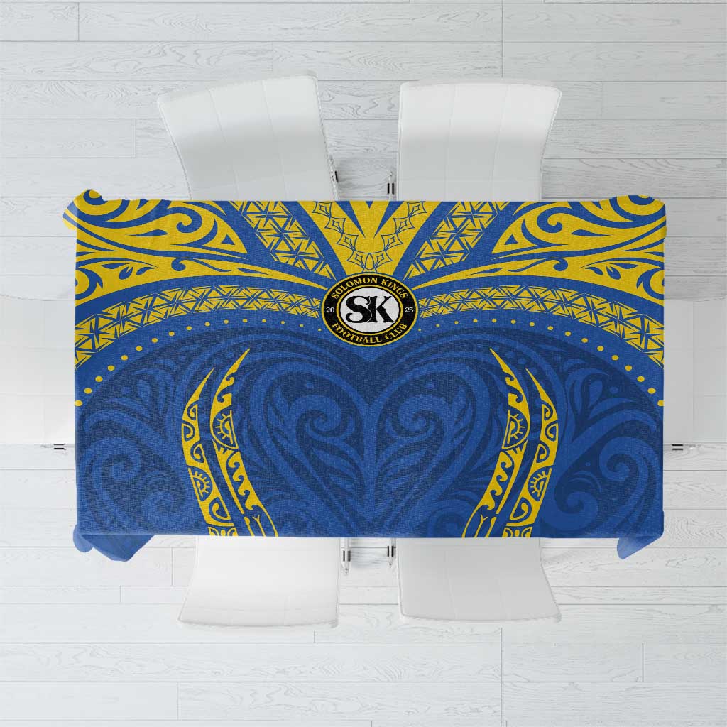 Oceania Football Solomon Kings Tablecloth Polynesian Tribal Pattern LT9 Blue - Polynesian Pride