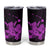 Purple Hawaiian Hibiscus Shaka Sign Tumbler Cup