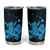 Blue Hawaiian Hibiscus Shaka Sign Tumbler Cup