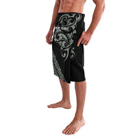 All Black Maori Tribal Tattoo Personalised Lavalava Moss Green Polynesian Style - Polynesian Pride