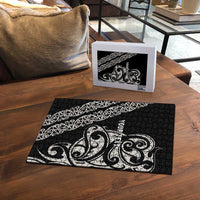 All Black Maori Tribal Tattoo Personalised Puzzle Stone Gray Polynesian Style - Polynesian Pride