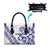 All White Maori Tribal Tattoo Personalised Leather Bag Dark Blue Polynesian Style - Polynesian Pride