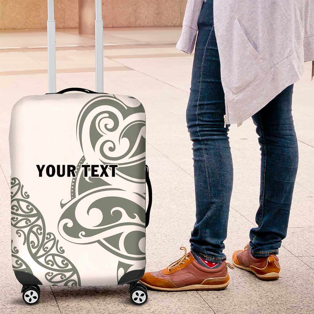 All White Maori Tribal Tattoo Personalised Luggage Cover Moss Green Polynesian Style LT9 Green - Polynesian Pride