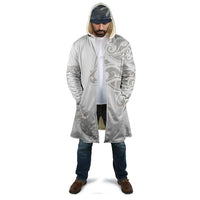 All White Maori Tribal Tattoo Personalised Cloak Stone Gray Polynesian Style - Polynesian Pride