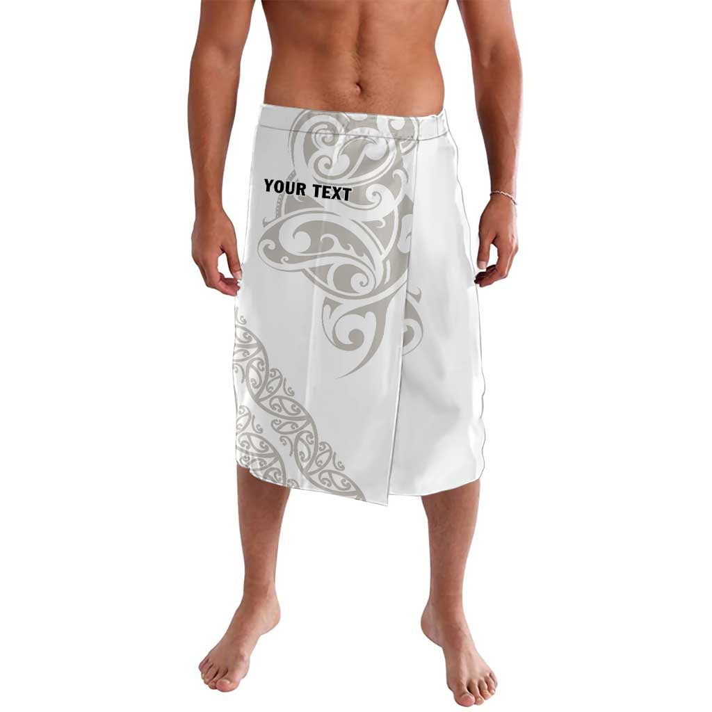 All White Maori Tribal Tattoo Personalised Lavalava Stone Gray Polynesian Style - Polynesian Pride