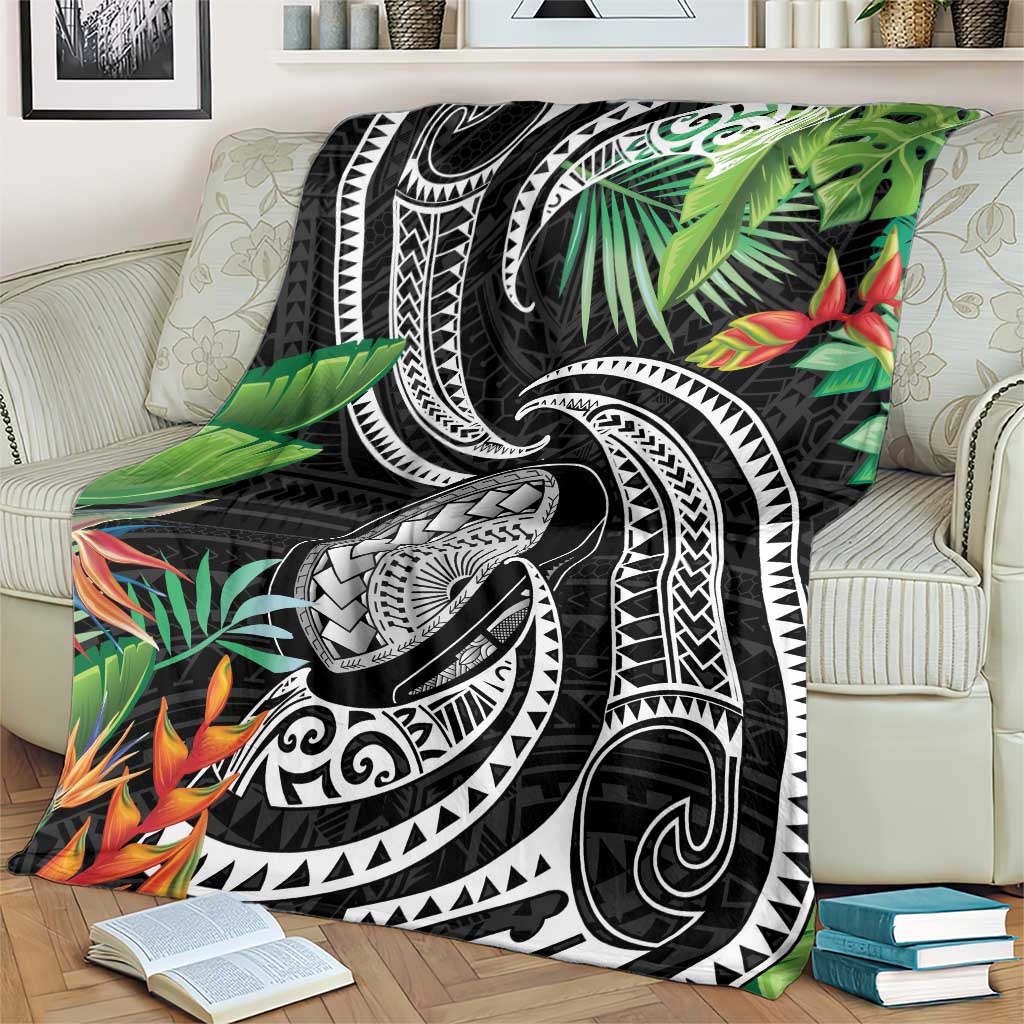 Polynesian Pacific Rugby Tribal Blanket Tropical Vibe