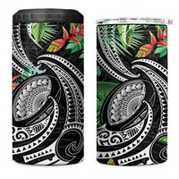 Polynesian Pacific Rugby Tribal 4 in 1 Can Cooler Tumbler Tropical Vibe