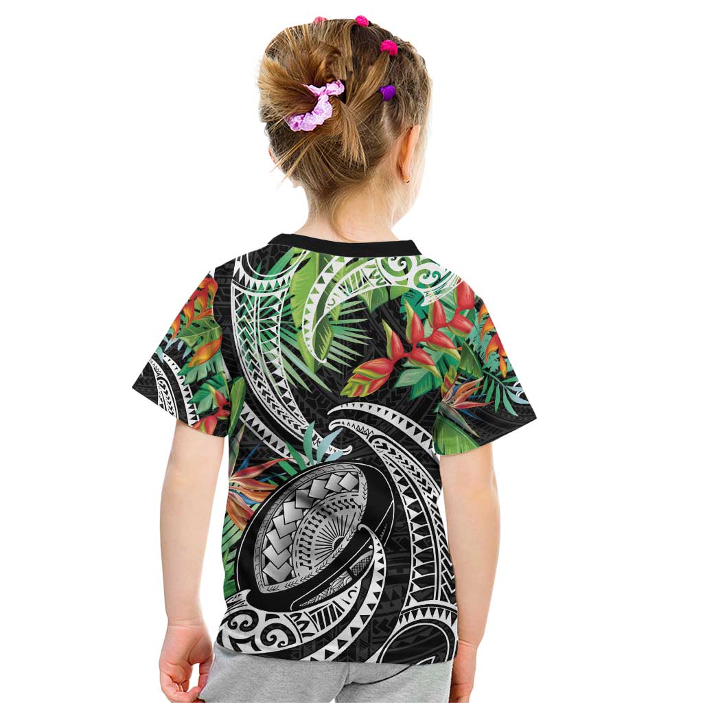 Polynesian Pacific Rugby Tribal Kid T Shirt Tropical Vibe